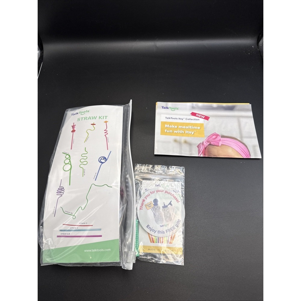 TalkTools® Straw Kit Therapy Speech Feeding Difficulties Sensory